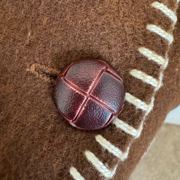 Vintage Evidence wool blend brown Vest woman’s size small - Picture 5 of 8